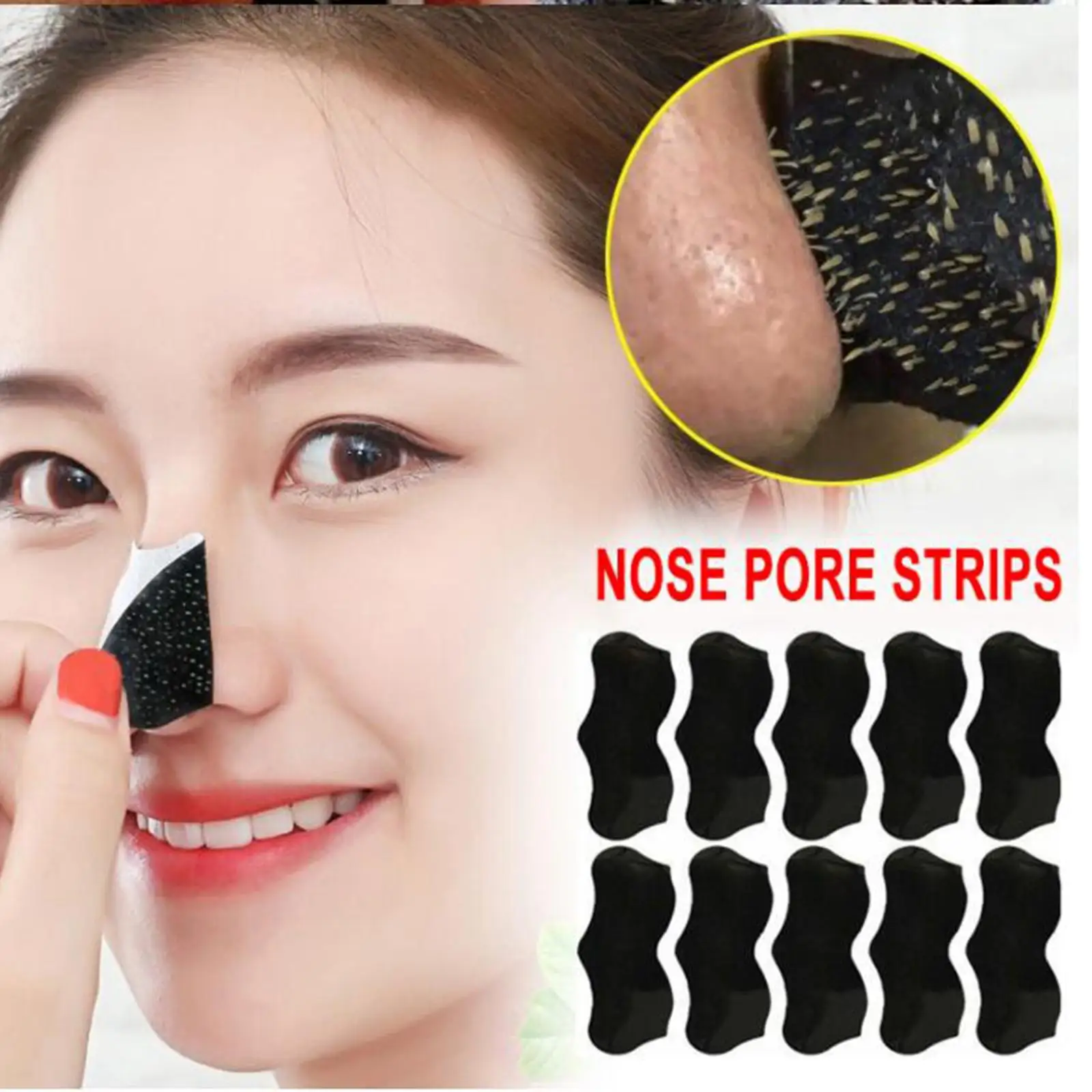 

Blackhead Remover Mask Acne Treatment Mask Nose Sticker Cleaner Nose Pore Deep Clean Strips