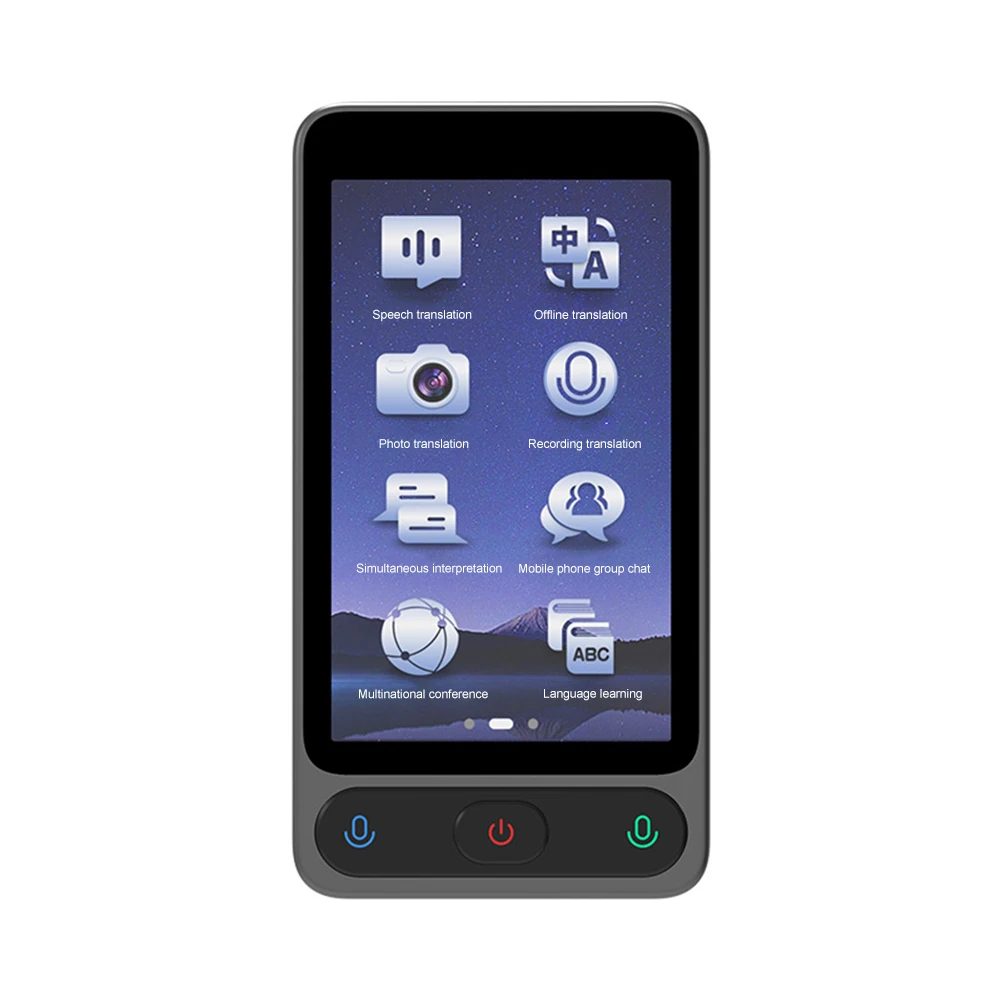 Real Time Translation Device 138 Languages 3.97inch Touch Screen Voice Translator Pocket Dictionary for Business Learning Travel