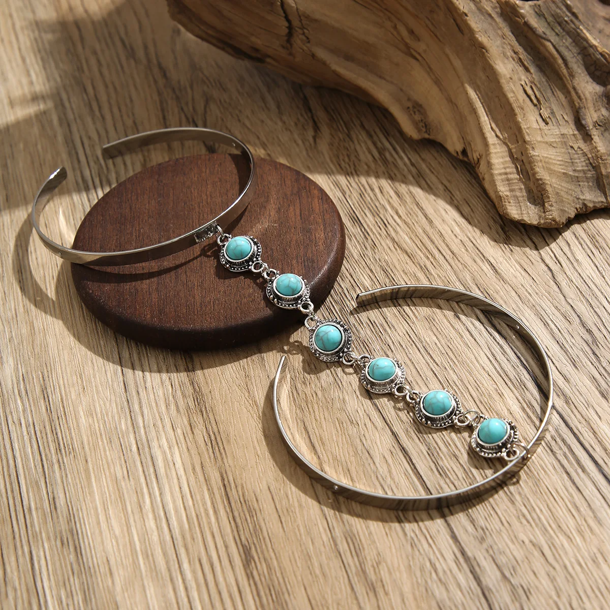 Женский богемный Браслет KMVEXO бирюзовый браслет на руку с открытым верхом