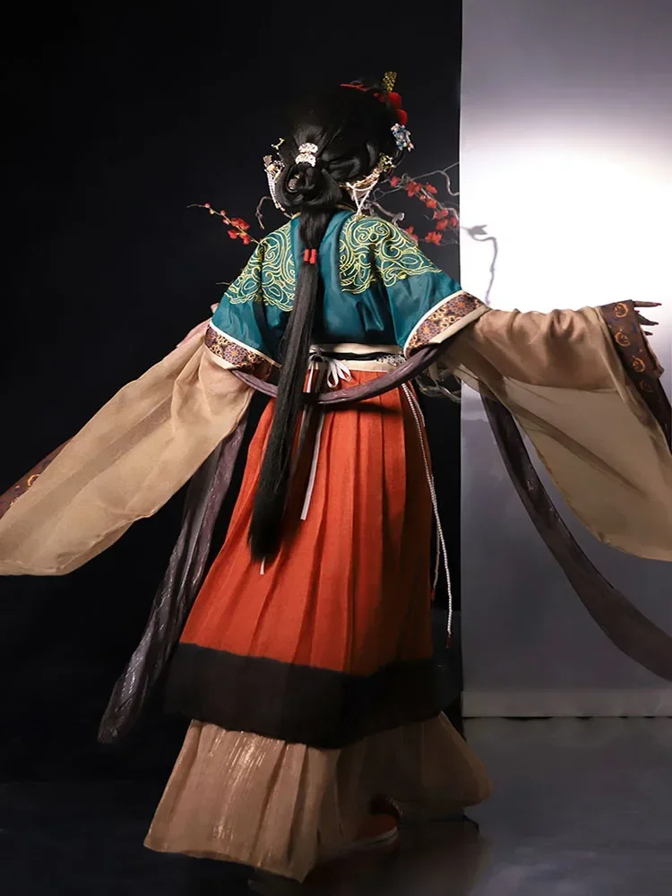 Китайское платье ханьфу Женский винтажный традиционный карнавал и костюм для