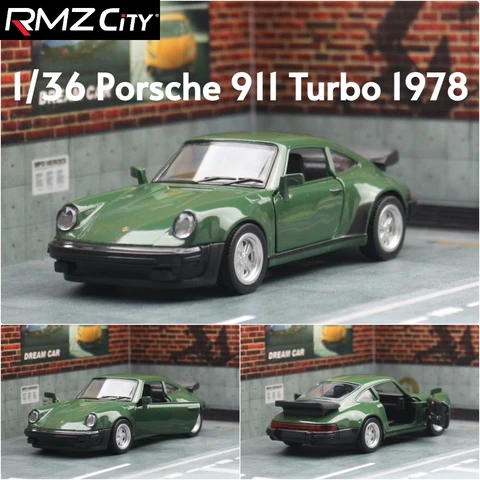 1/36 модель игрушечного автомобиля Porsche 911, RMZ CiTY, миниатюрные гоночные свободные колеса, литая под давлением металлическая коллекция, подарок для детей и мальчиков