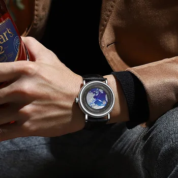 Luxury Military Watch for Men 3D Earth Fashion Wristwatch Man Luminous Watches Male Round Clock Reloj Hombre Relogio Masculino Other Image