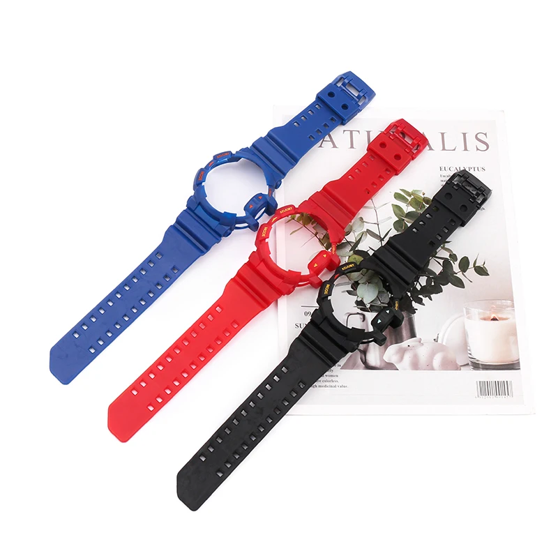 Resin watch case strap for CASIO G-SHOCK GA-400 GBA401 men's and women's strap watch accessories