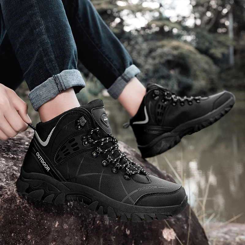 New Hiking Shoes Men Mountain Trekking Boots Outdoor Climbing Sports Shoes Men Women Camping Tactical Shoes Hunting Sneakers Man