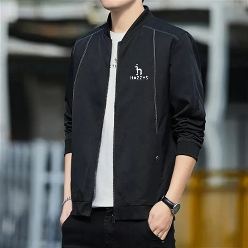 

HAZZYS Men's 2023 New Autumn Casual Versatile Spring and Autumn Clothing Autumn Top Jacket Men's Wear
