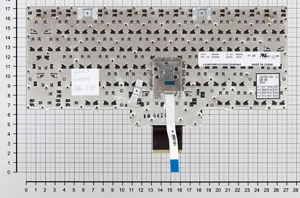 Клавиатура для Lenovo 142350-001 черная с рамкой со стиком |