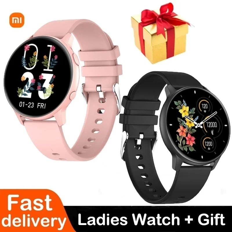 

Xiaomi 2022 New Ladies Smart Watch Women Fashion Women Smartwatch Sports Heart Rate Monitor Call Reminder Bluetooth Watches Gift