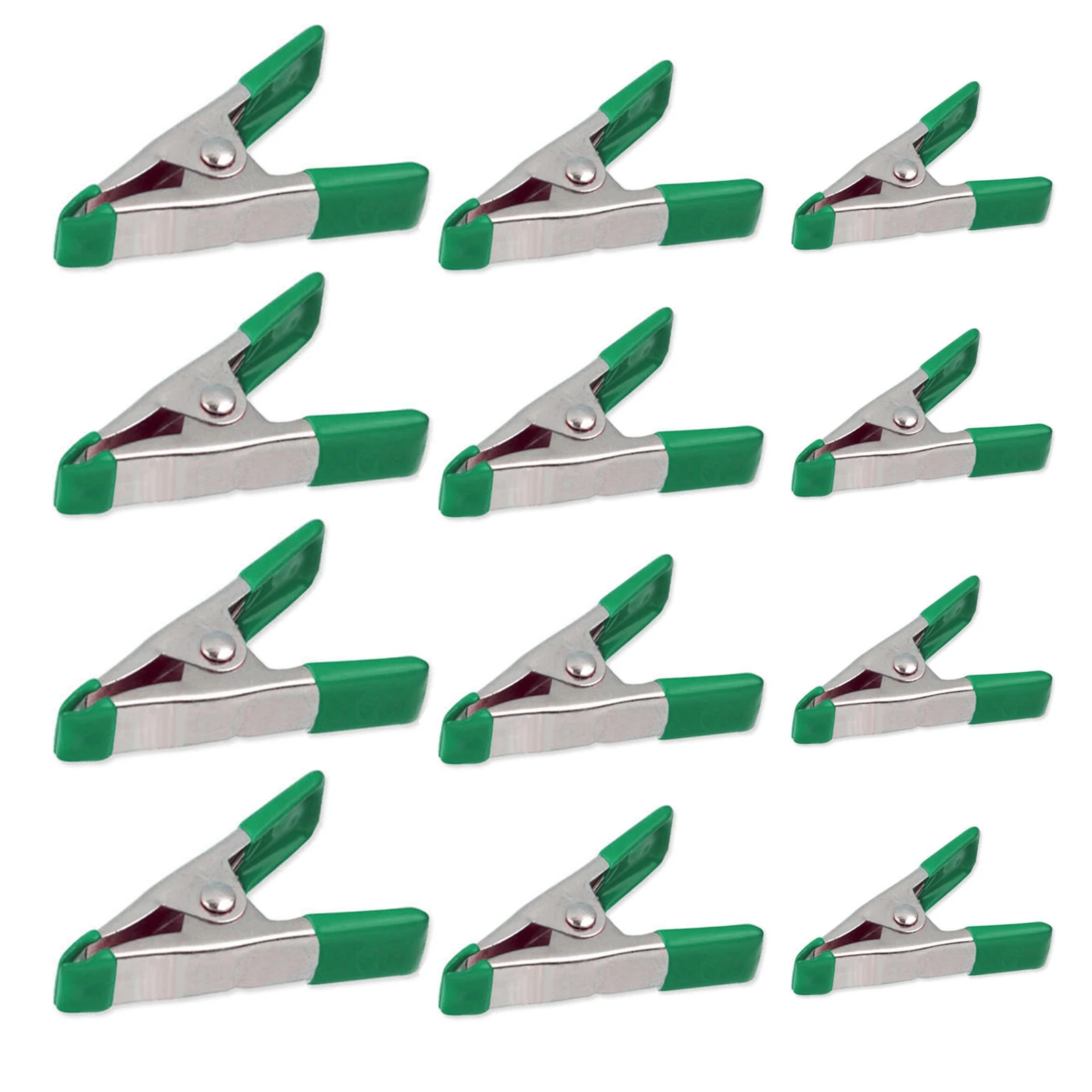 

12pcs Multifunctional Tent Clamp Set Metal Spring Clip Heavy Duty Alligator Clip