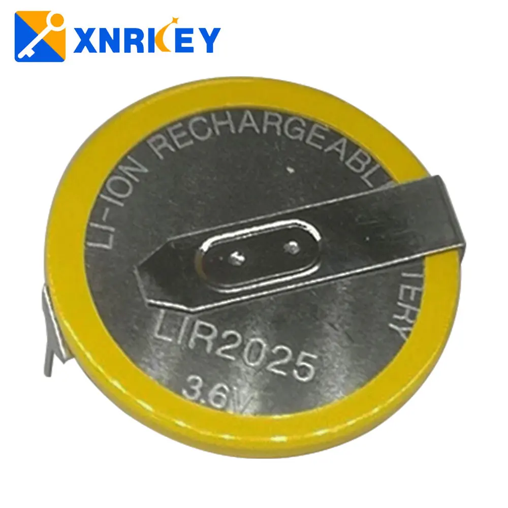 

XNRKEY LIR2025 Rechargeable Battery 3.6V for BMW E34 E36 E38 E38 E39 E46 Remote Car Key Battery