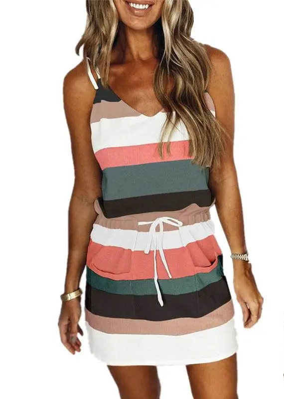 

Sexy Dresses Party Night Birthday Sleeveless Bodycon Dress Summer Elegant Outfits For Women Suspender Short Mini Club Dresses