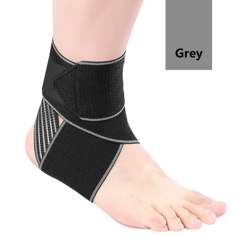 

1PC Professional Sports Ankle Strain Wraps Bandages Elastic Ankle Support Brace Protector For Fitness Running