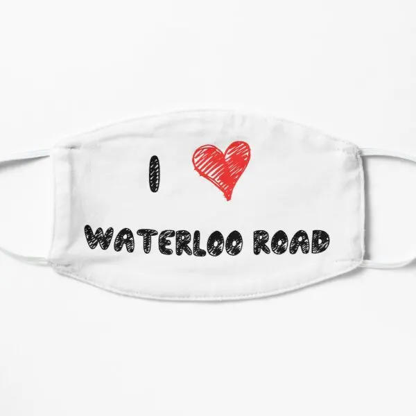 

Плоская Маска для лица с принтом I Love Ватерлоо, зимняя хлопковая противопылевая маска с узором для рта, моющиеся милые защитные аксессуары д...