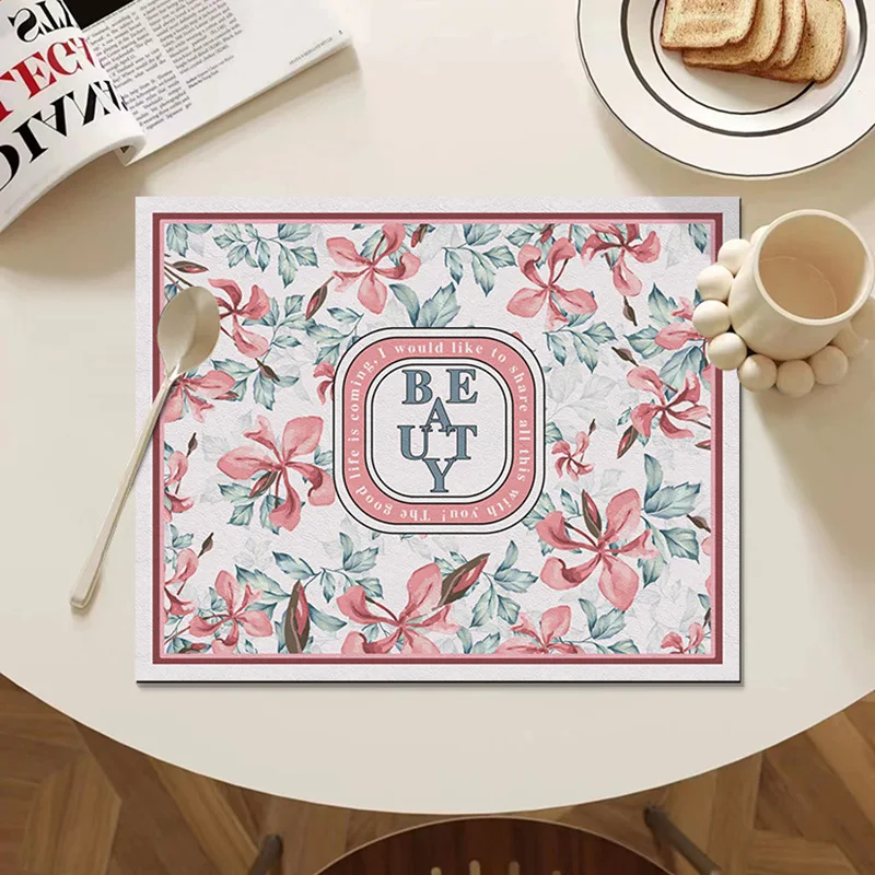 

Thermal Mat Ironing Placemat Waterproof PVC Oil Proof Table Mat Household Placemat Napkin Bowl Mat