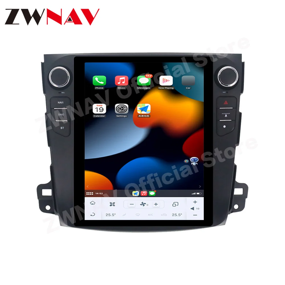 Мультимедиа Qualcomm Android Auto для Mitsubishi Outlander 2006 2007 2008 2009 2010-2012 GPS Navi автомобильный