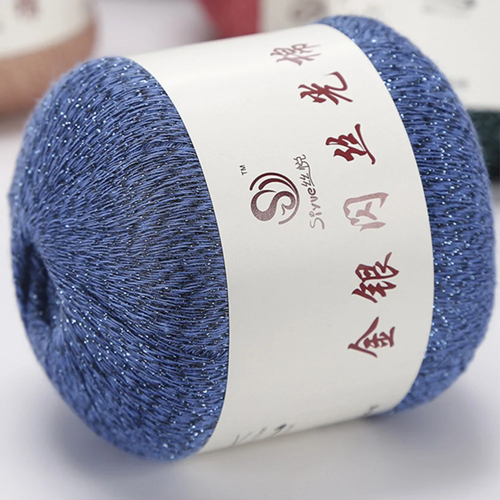 Шаль из мягкой кружевной пряжи для вязания крючком 50 г/шар