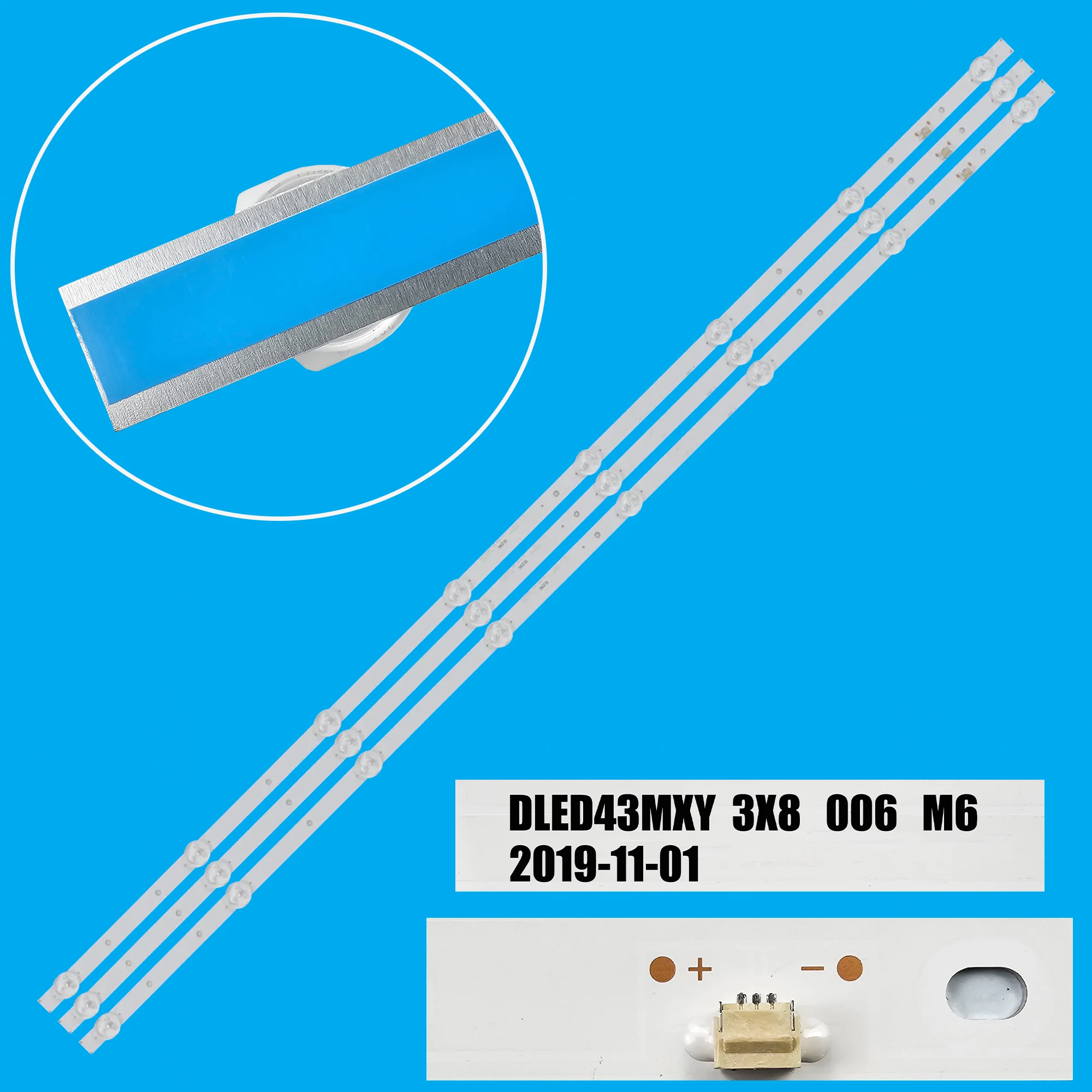 

Светодиодная лента подсветки для 43MC4000 43S01FD206B 43S01FD207B HL-4300 F43E7000M DLED43MXY 3X8 006 M6
