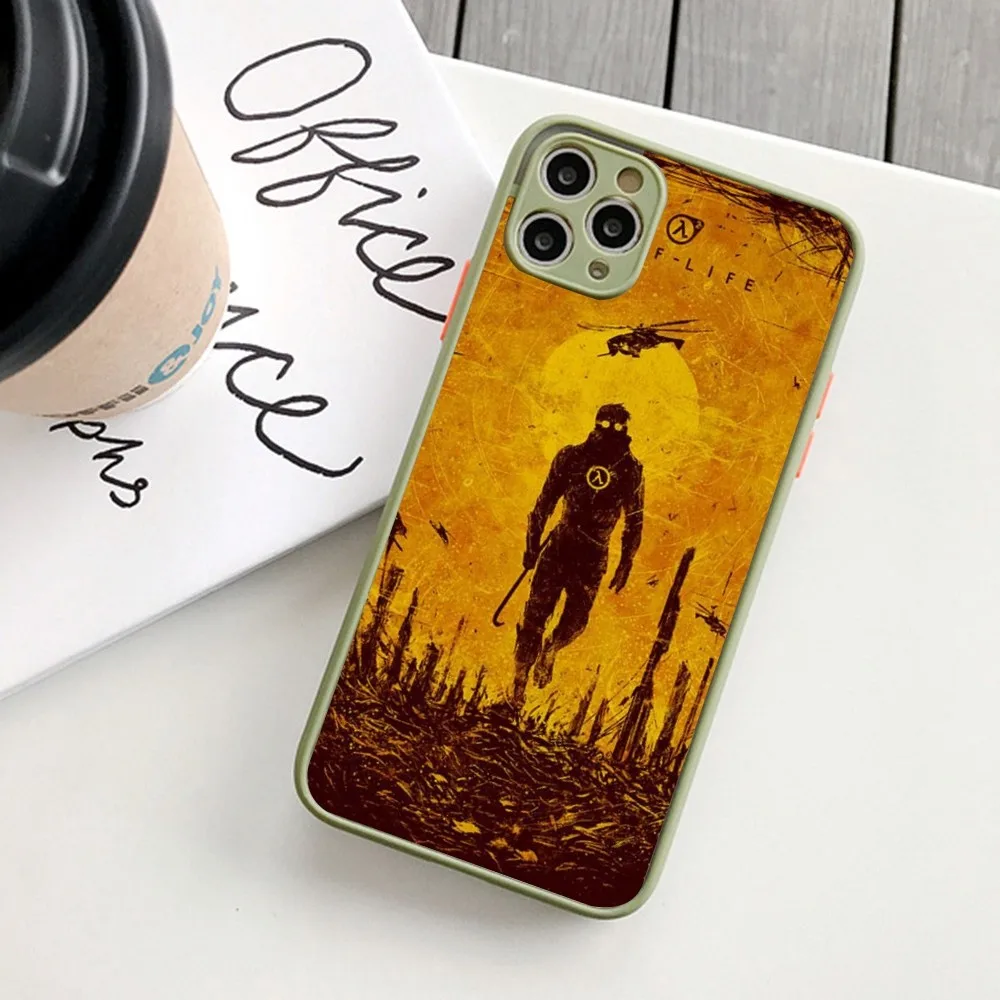 Чехол для телефона H-Half Life-e 2 IPhone 14 11 12 13 Mini Pro Max 8 7 Plus X XR XS MAX полупрозрачный матовый