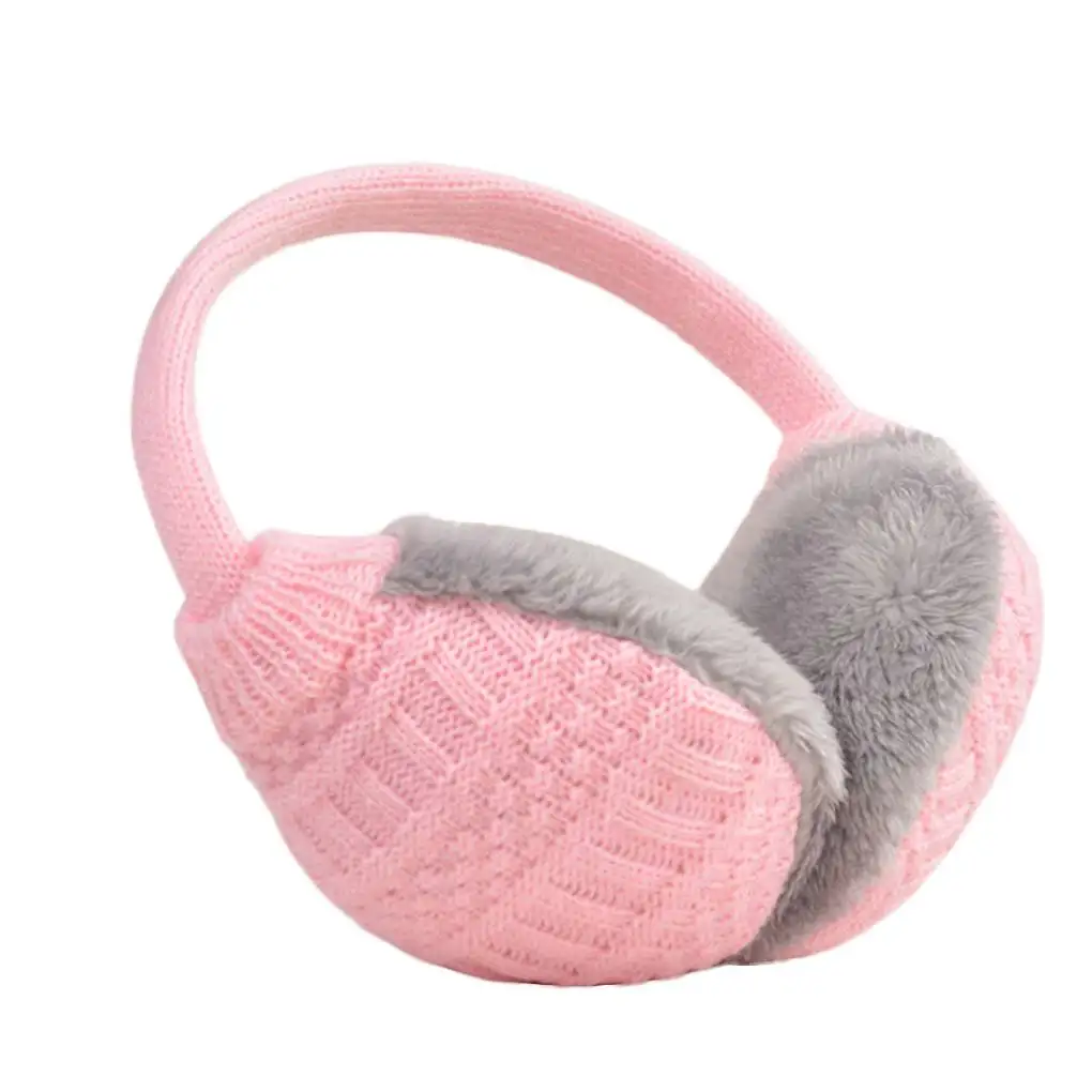 

Women Men Fashion Knit Earmuffs Winter Autumn Girls Outdoor Warm Plush Velvet Earwarmer Washable Unisex