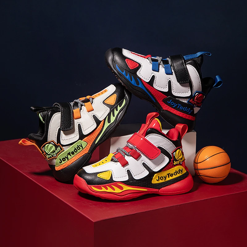 

Kids Basketball Shoes Upper Design Childrens Sneakers Md Non-slip Boys Outdoor Sports Basketball Shoes Size 27-39