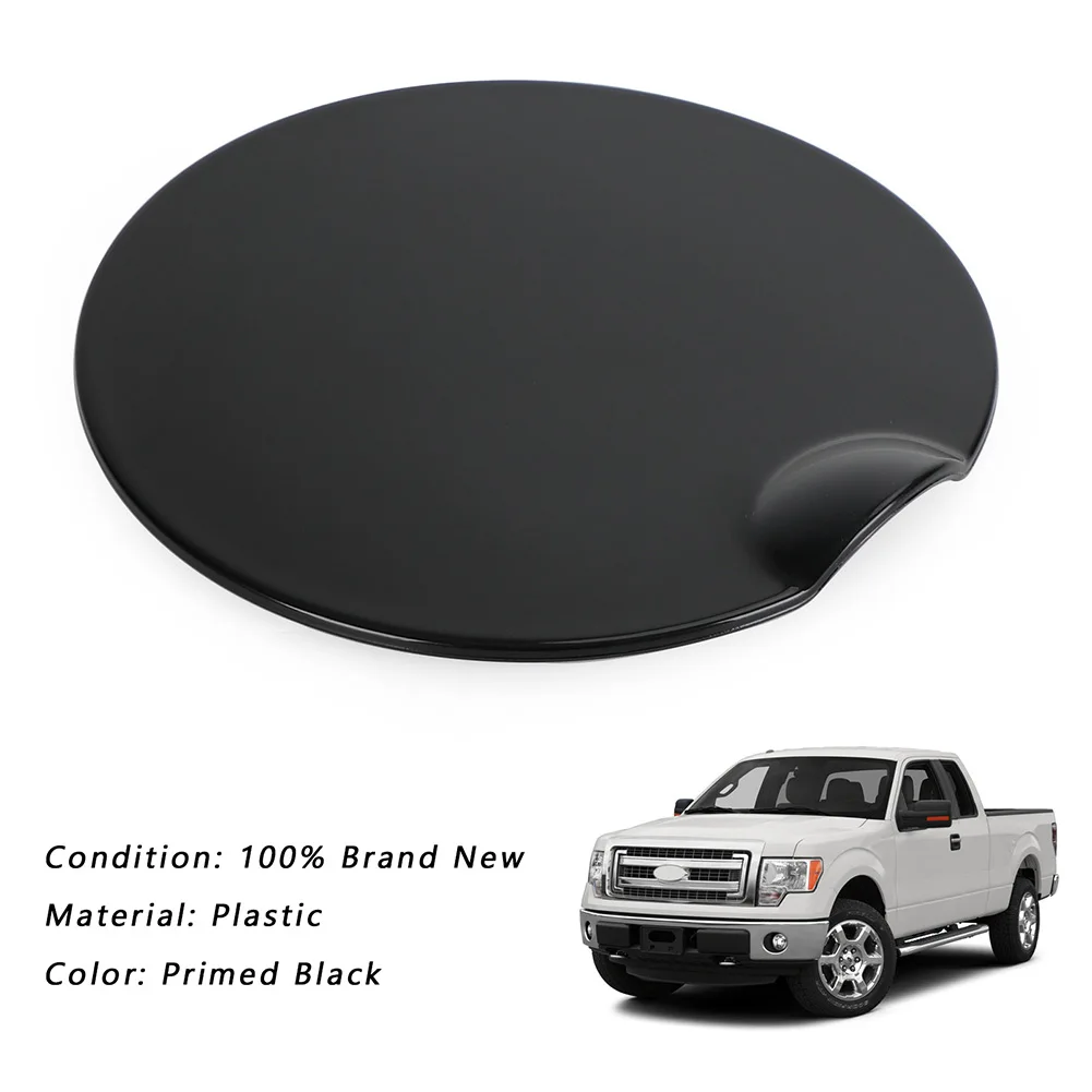 

1x Durable Rear Fuel Gas Tank Filler Access Cover Lid Door Plastic Black Fit For Ford F-150 F150 Mouldings & Trim Direct Replace