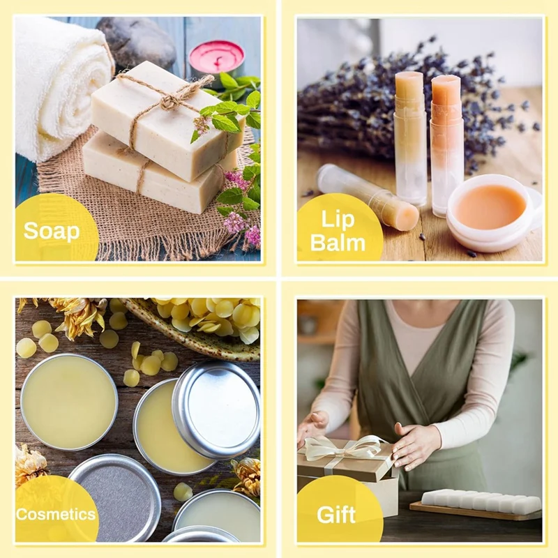 24 х 1 унция батончики из белого пчелиного воска чистые косметический воск для