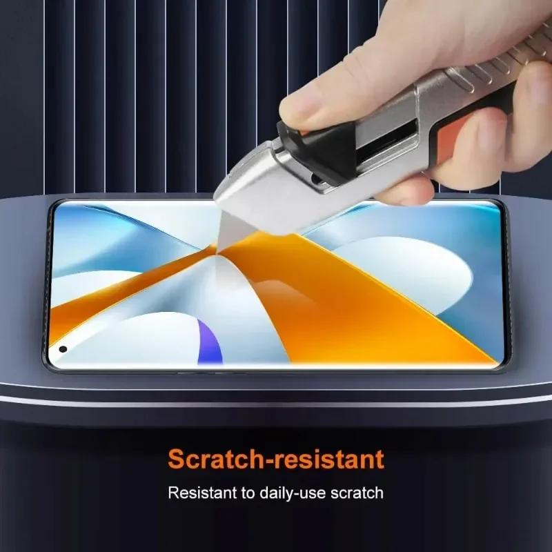 4 шт. 3D закаленное стекло для OPPO Find X3 X5 Pro изогнутое ультразвуковое Защитное экрана