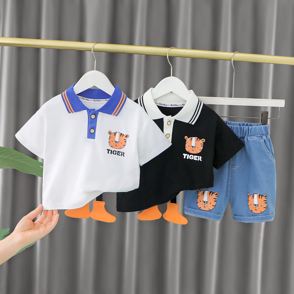 

Kid Summer Highly Recommend Shirt Set Short Set for Baby Boy Tiger Outfit Clothing Costume 1 2 3 4 Years Fashion Design
