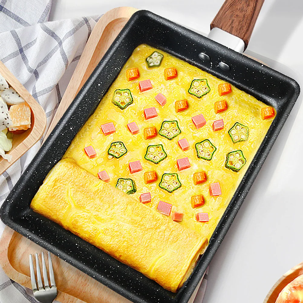 Сковорода с антипригарным покрытием для ресторана квадратная сковорода плоская