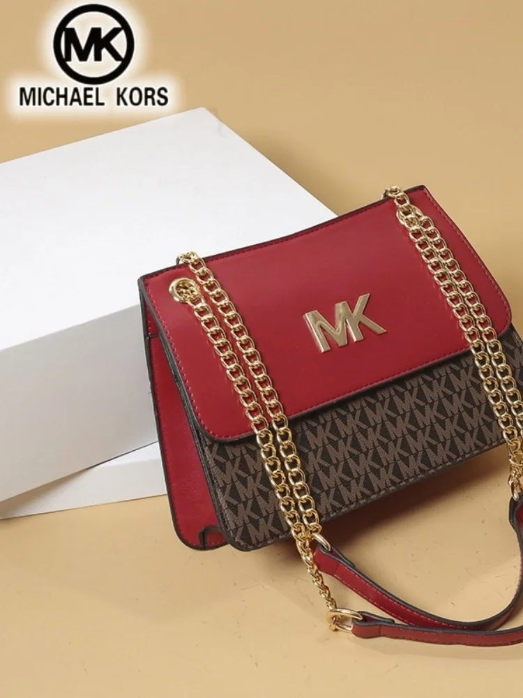 Фото Женская повседневная и модная сумка через плечо с цепочкой от Michael Kors, сумка-кроссбоди, сумка для поездок на работу, модель MK Boutique. №2
