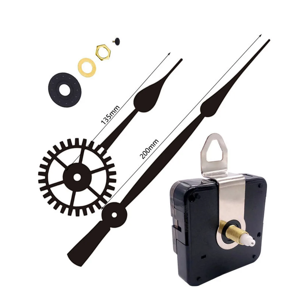 

Replacement Clock Mechanism 50-60cm Clock Movement Easy To Use High Torque Long Hands Mechanism Replacement DIY