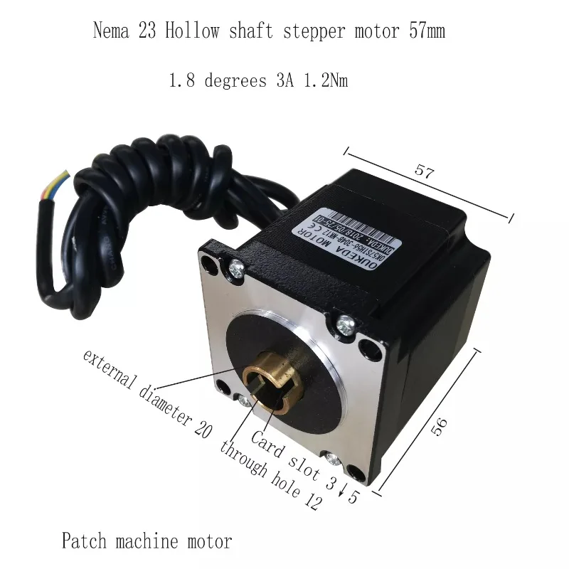 Шаговый Электродвигатель с 57 полыми валами пустотелых корпусов двигателя