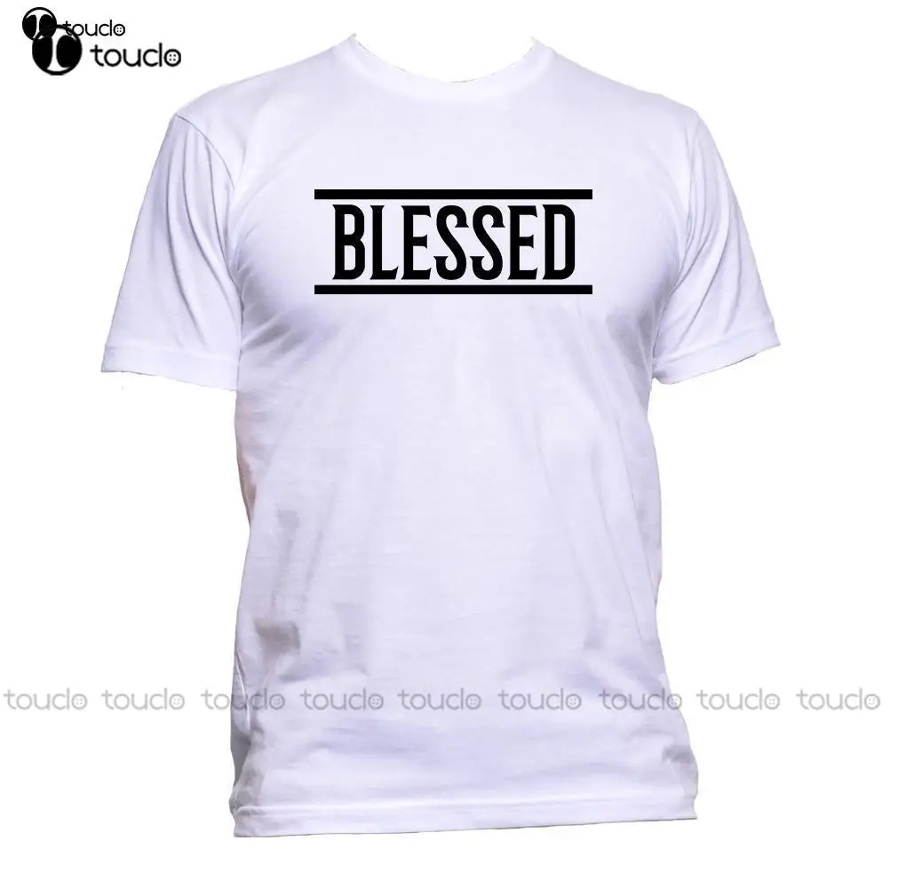 

Print T Shirt Men Hot Blessed Slogan T-Shirt Mens Womens Unisex Fashion Comedy Cool Funny Hipster Nerd O-Neck T Shirt