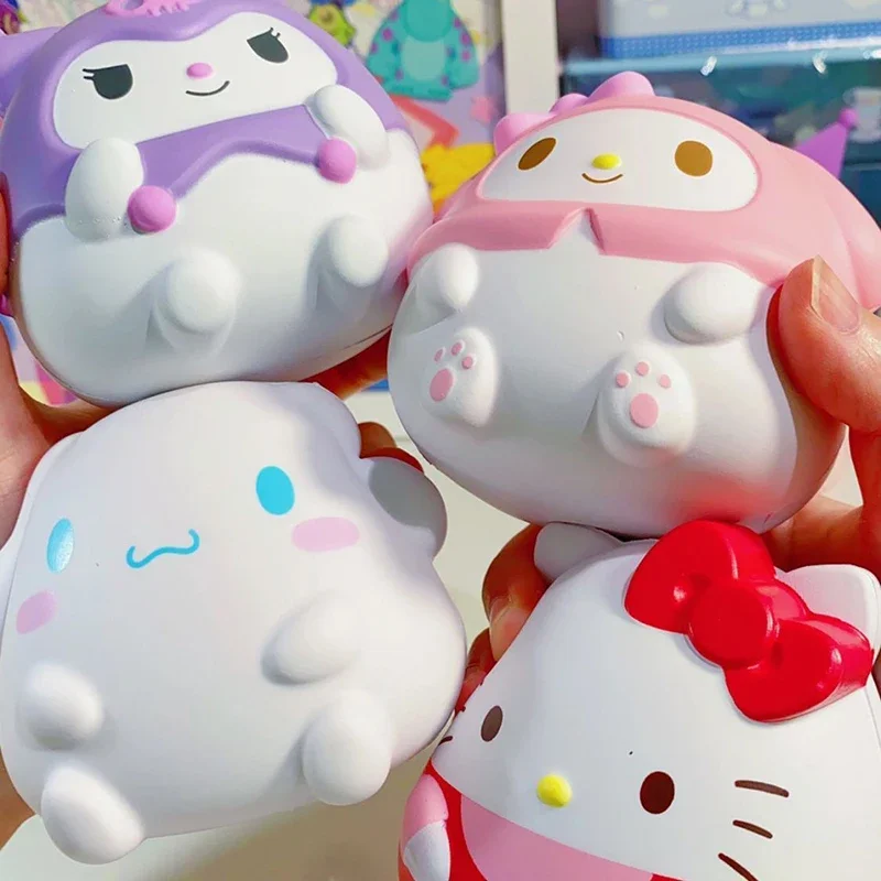 Sanrio декомпрессионная игрушка Hello Kitty для снятия стресса Squishy Kuromi Cinnamoroll аниме