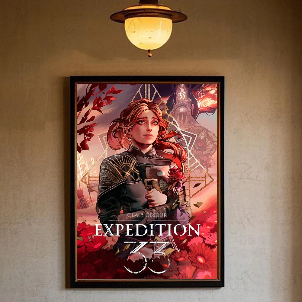 

Игровой постер высокого качества C-Clair O-Obscur E-Expedition 33, настенное искусство для дома, спальни, гостиной, прихожей, бара, идеальная идея для подарка