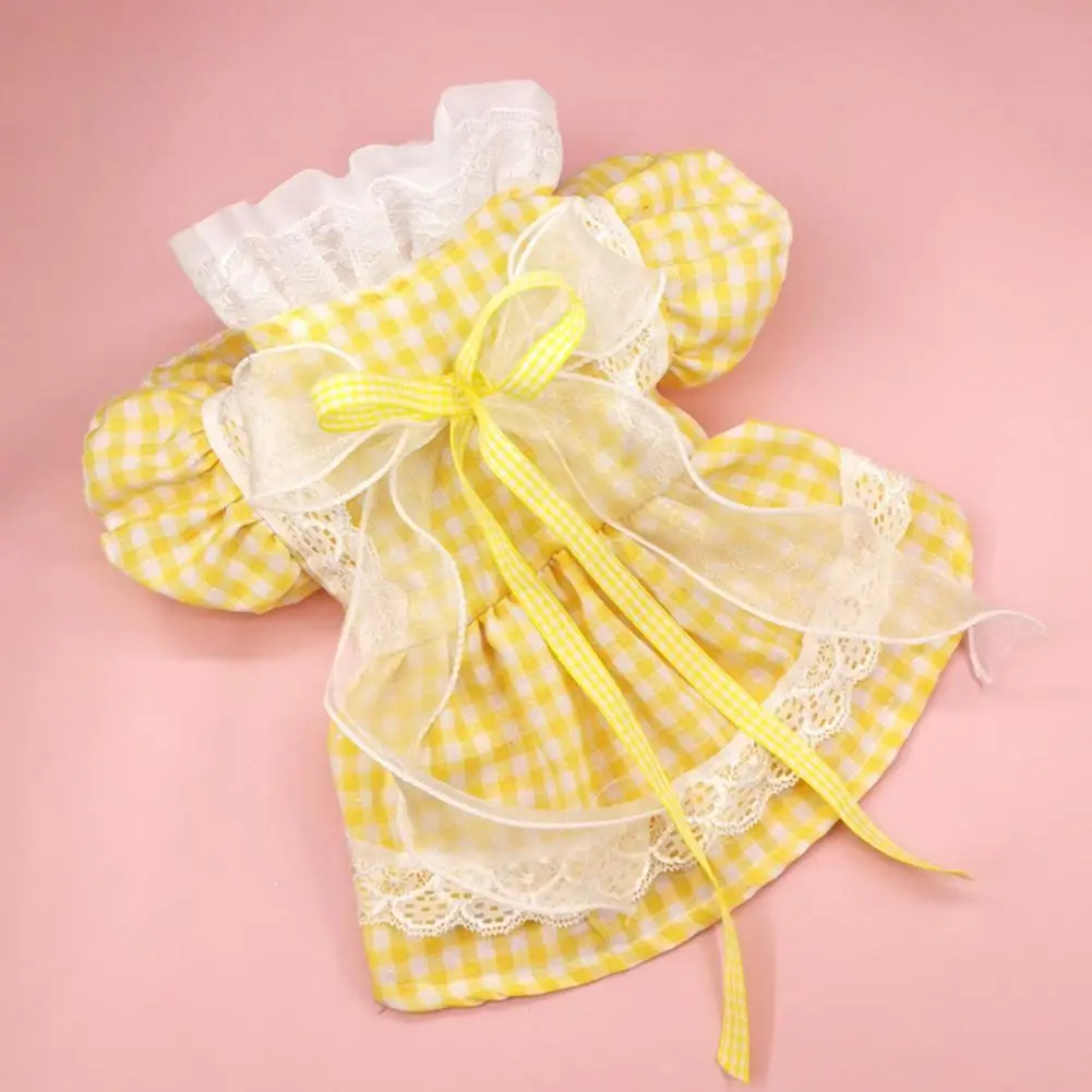 

Dog Lolita Skirt Exquisite Button Closure Breathable Soft Texture Pet Dress Pet Accessory Pet Dress Pet Princess Dress