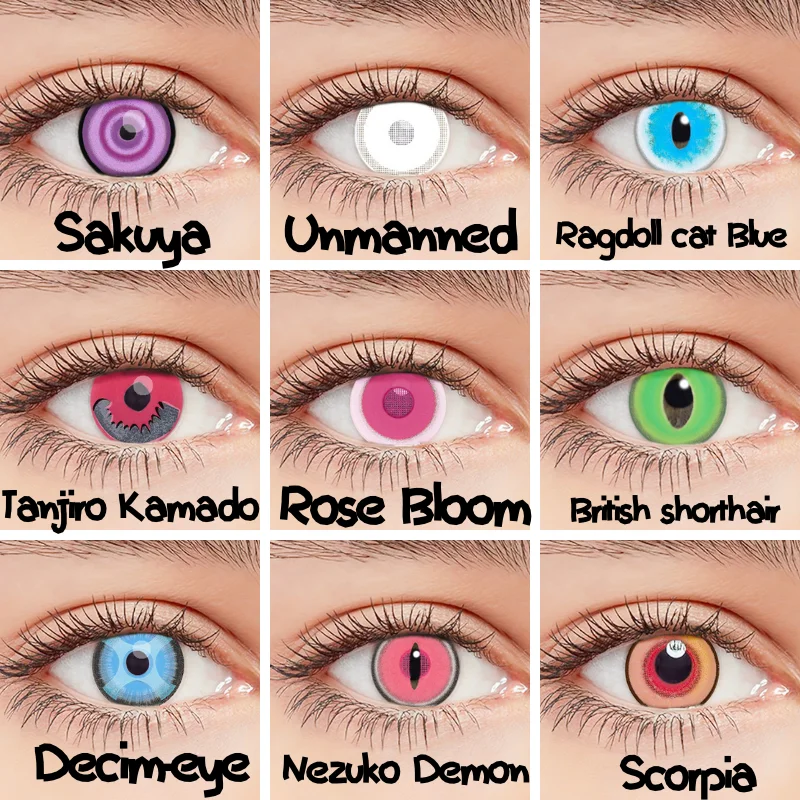 

Линзы контактные белые для макияжа глаз, для косплея аниме, для Хэллоуина, для глаз, с изменением контактов, цвет РОЗОВЫЙ, 2 роды