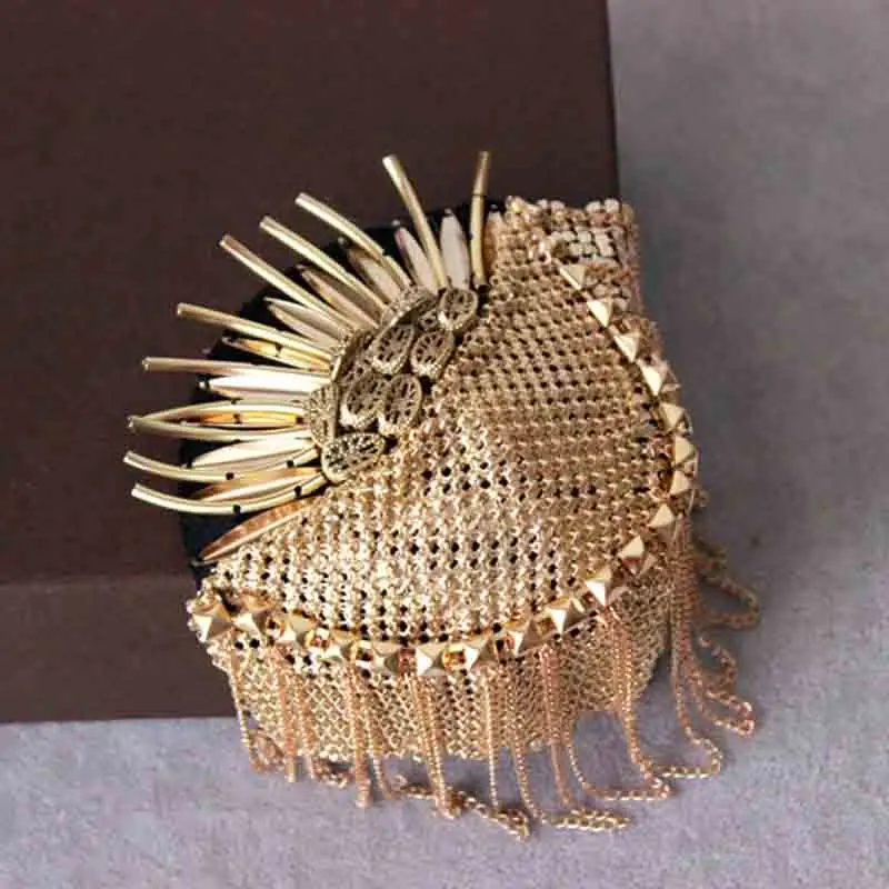 

DIY one piece breastpin tassels shoulder board Epaulet metal patches for clothing QR-2578