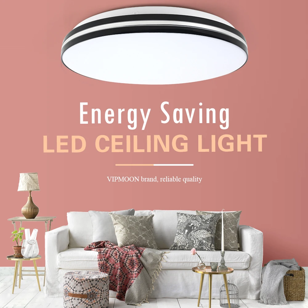 

VIPMOON 12W 18W 24W Recessed Ceiling Lighting Simple LED Ceil Lamps For Living Meeting Room Home Decor Lights For Bedroom 2023