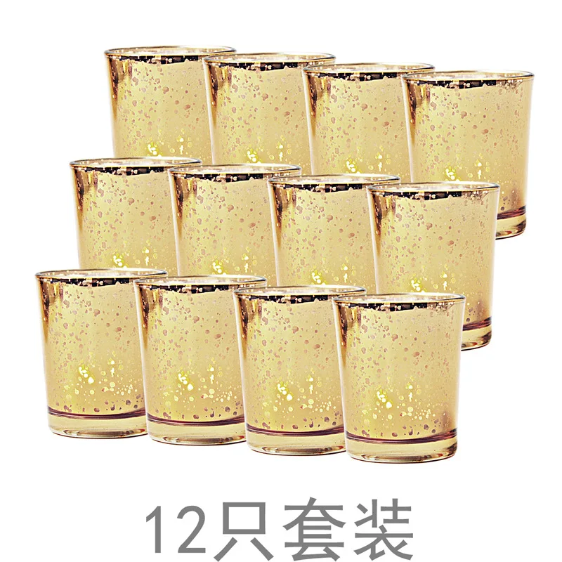 Wedding Centerpieces For Table Glass Tealight Candle Holders Bulk For Party Home Decor Rose Gold