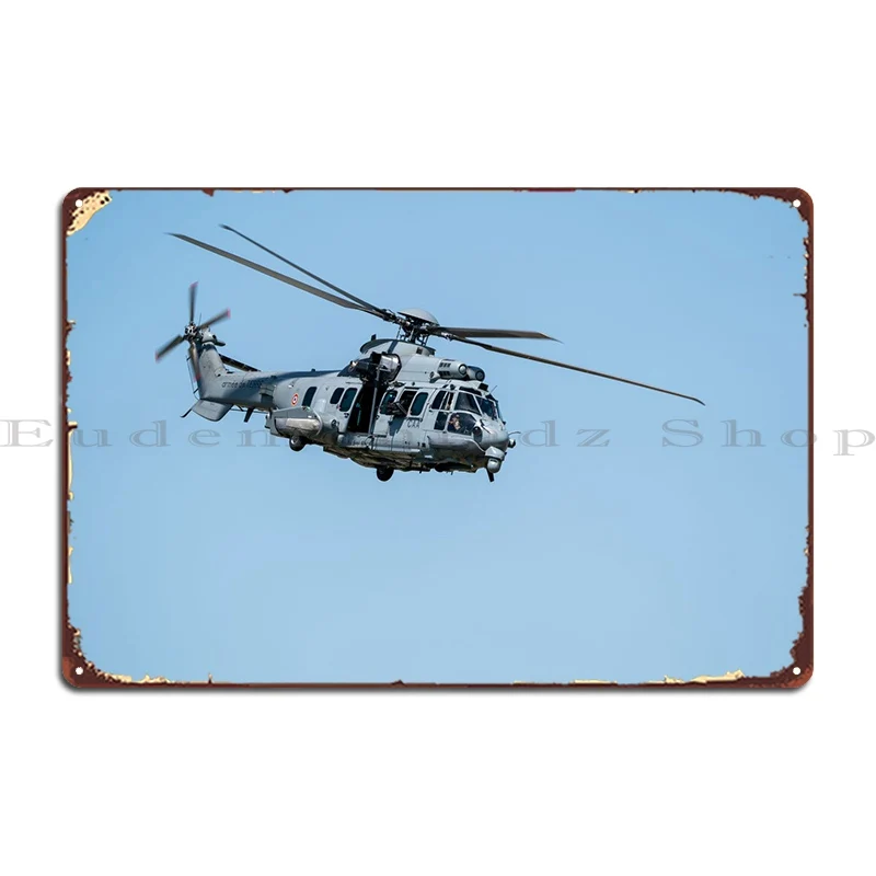 

Helicopter Caracal Metal Sign Poster Create Decoration Funny Print Classic Tin Sign Poster
