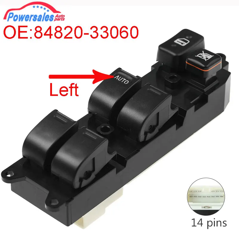 

Новый главный переключатель стеклоподъемника для Toyota Camry SV21 Land Cruiser 70 80 84820-33060 8482033060 84820-32150 8482032150