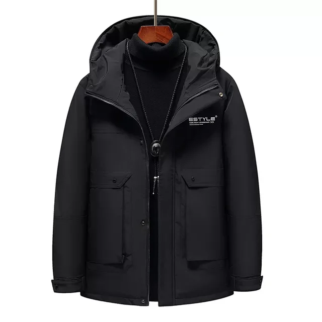 2022NEW Brand Down Jacket Men Winter Fashion Casual Windbreaker Coat Parkas Men Waterproof Thick Warm Hooded Men's Down Jack
