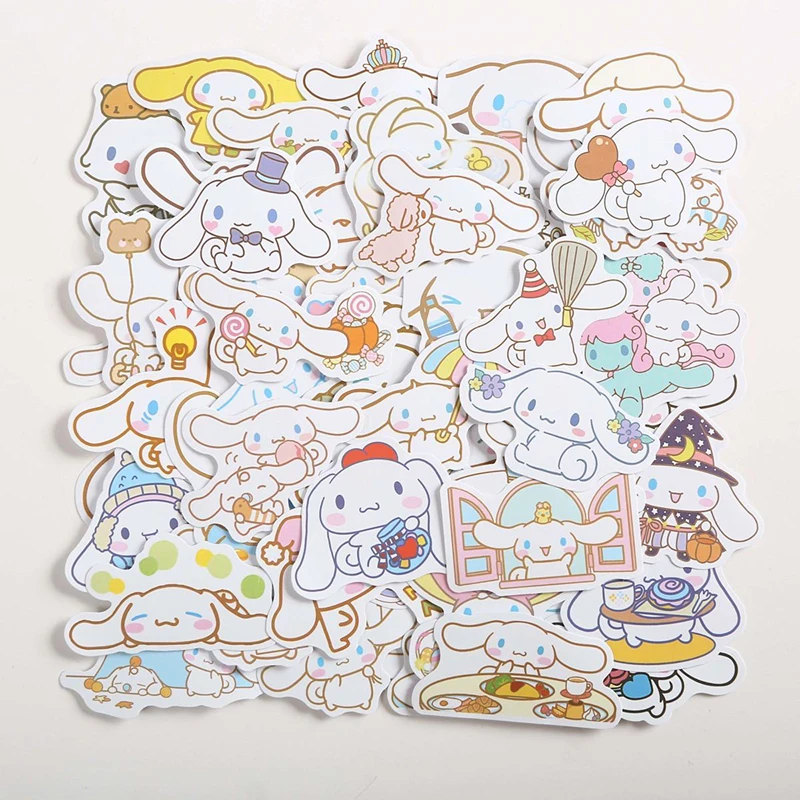 

200 шт. Sanrios наклейка Cinnamoroll мультфильм сделай сам материал ручной работы граффити живопись руководство декоративные наклейки водонепроницаемые игрушки