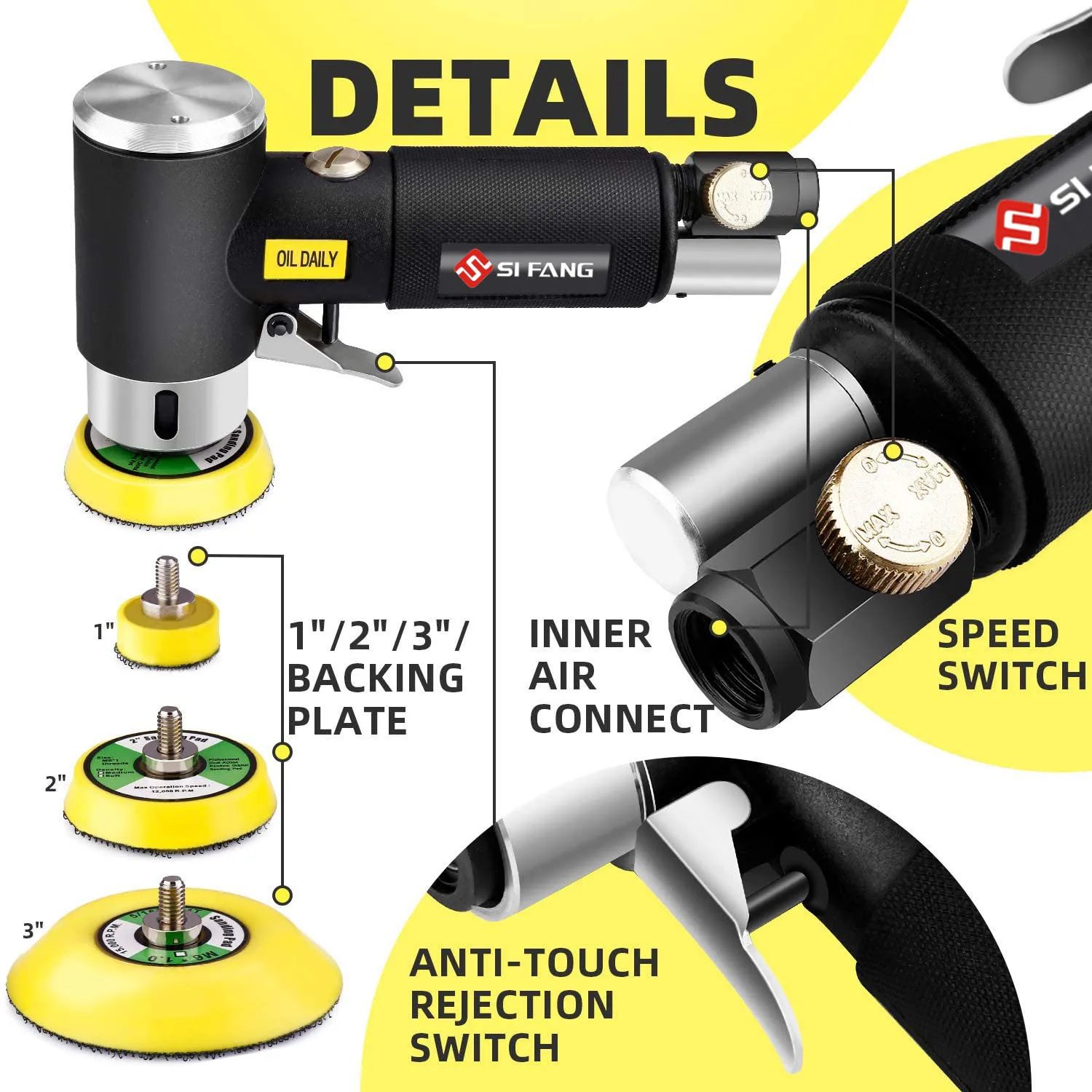 Орбитальный Мини-пневматический Полировальный Станок