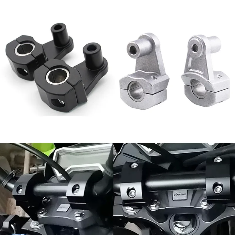 

Universal 22mm 28mm Motorcycle Handlebar Riser Clamps Bar Mount Handle for V Strom 650 Dl Suzuki Yamaha Super Hold 1200 Kawasaki