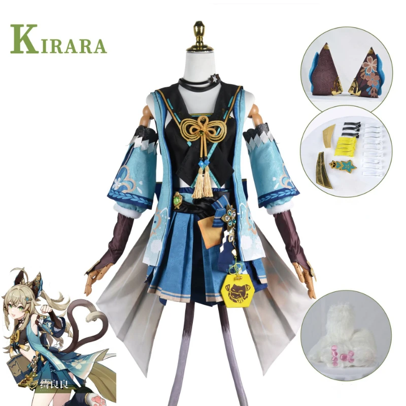 

Game Genshin Impact Kirara Cosplay Costumes Anime Figure Dress Halloween Costumes for Women Vestido Role Play Clothing Suit Wig