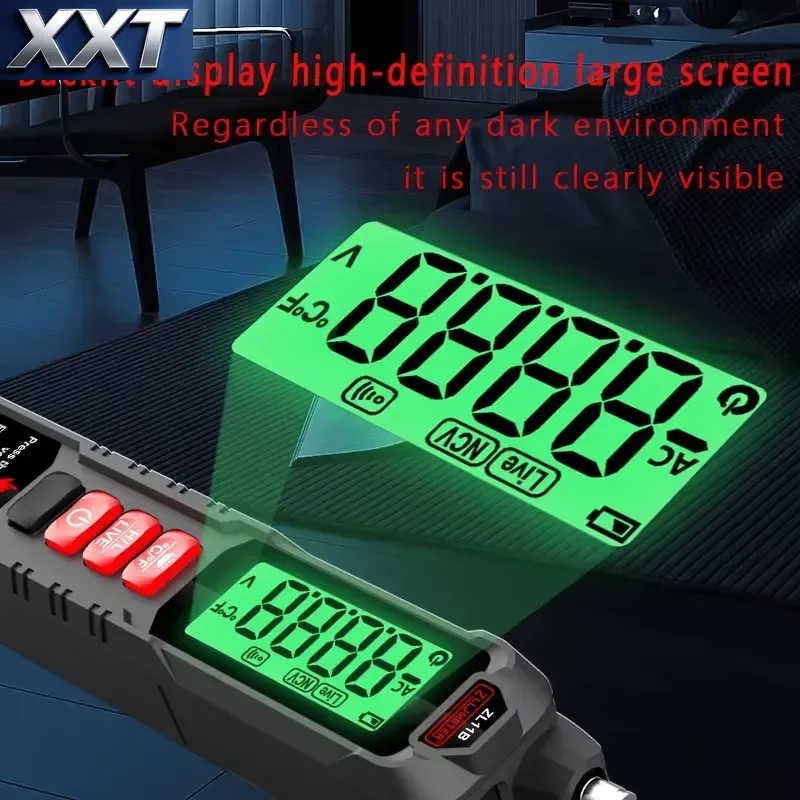Тестер напряжения XXT Red (12-1000В) с голосовым оповещением, бесконтактный измеритель тока и напряжения (art.: 3920dcb45b1af) - 3920dcb45b1af