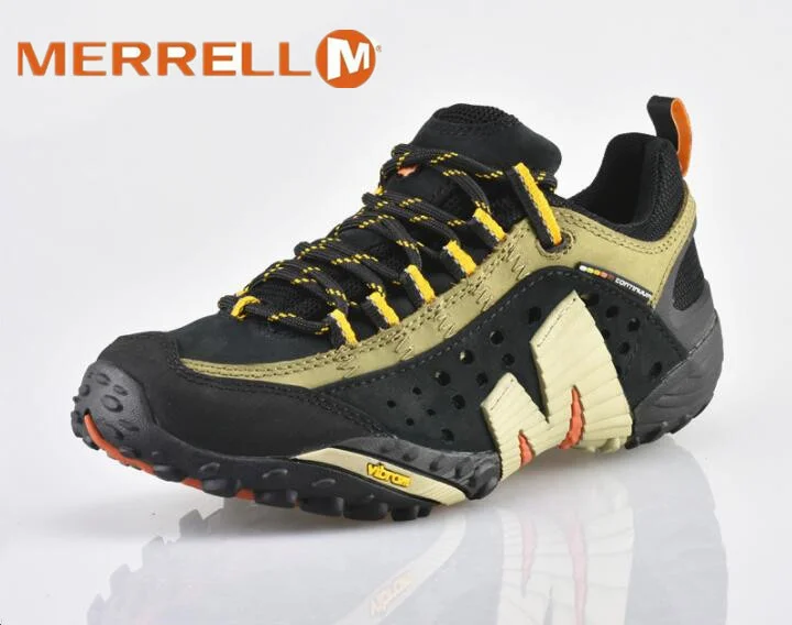 Merrell Original Cow Leather Men Outdoor Sport Hiking Shoes For Male Durable Low Top No-Slip Mountain Trek Climbing Sneakers