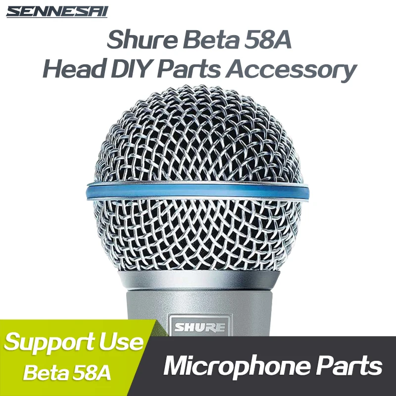 

Shure Beta58a Replacement Steel Mesh Microphone Grill Head Microphone Grille Replacement Head DIY Parts Accessory Free Shopping