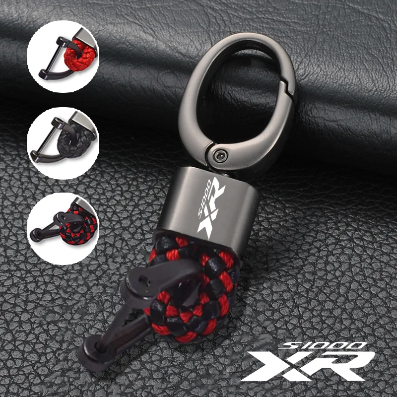 

For BMW S1000XR S 1000XR S1000 XR 2014-2022 Accessories Custom LOGO Motorcycle Braided Rope Keyring Metal Keychain